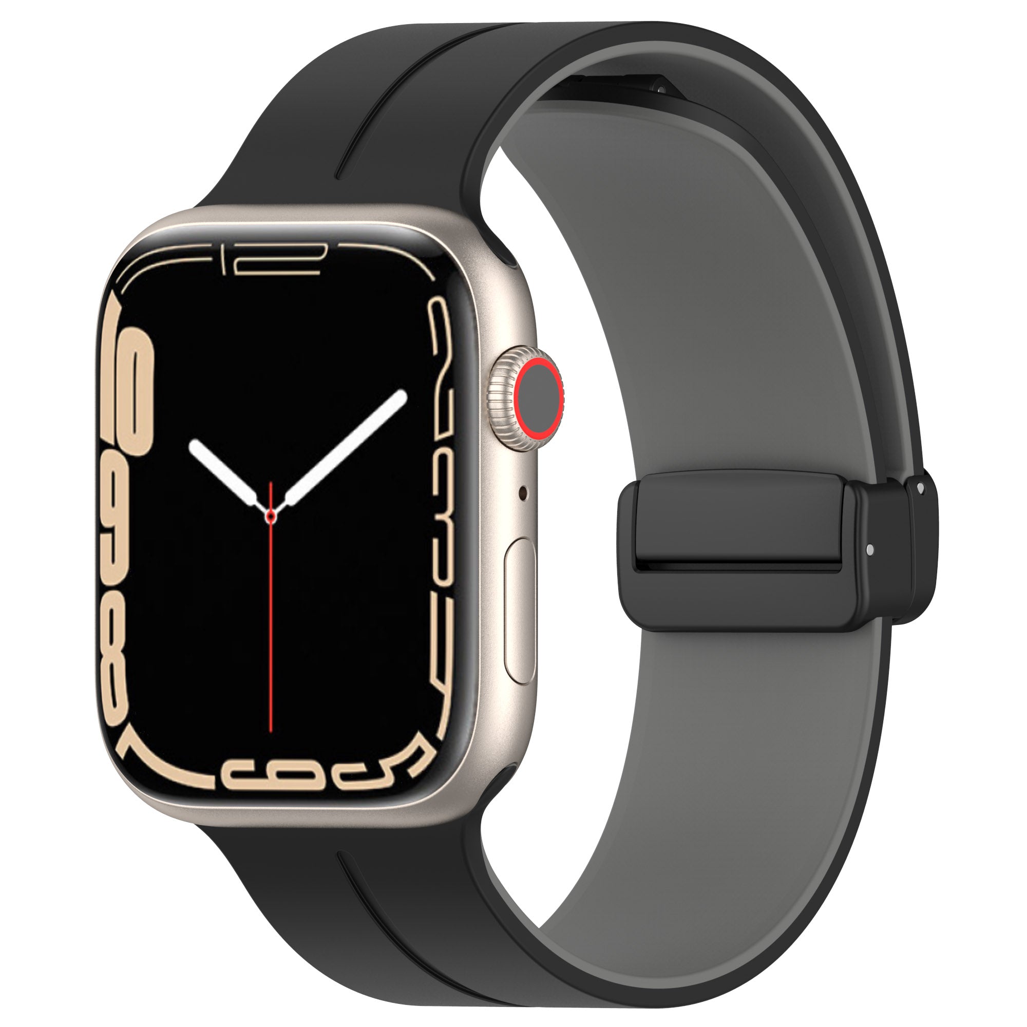 For Apple Watch Series 9 8 7 41mm 6 5 4 SE (2023) SE (2022) SE 40mm 3 2 1 38mm Magnetic Buckle Wrist Band Bi-color Silicone Watch Strap For Apple Watch Series 9 8 7 41mm 6 5 4 SE (2023) SE (2022) SE 40mm 3 2 1 38mm Magnetic Buckle Wrist Band Bi-color Silicone Watch Strap